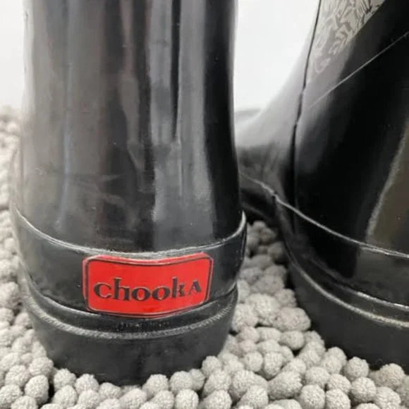 🎉2XHP🎉 NEW WOT CHOOKA VEGAN FUR ACCENT Waterproof Rain Boots - Picture 4 of 5